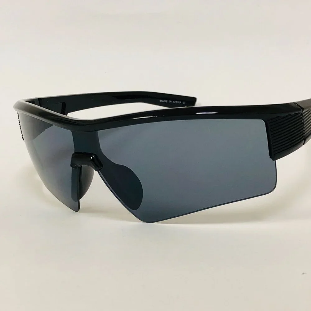 Men Sports Sunglasses Fashion Designer Retro Black Lens Outdoor Gafas Lentes New
